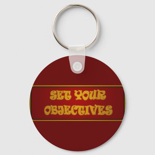 Motivation career work design with text  keychain (Front)