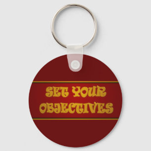 Motivation career work design with text keychain