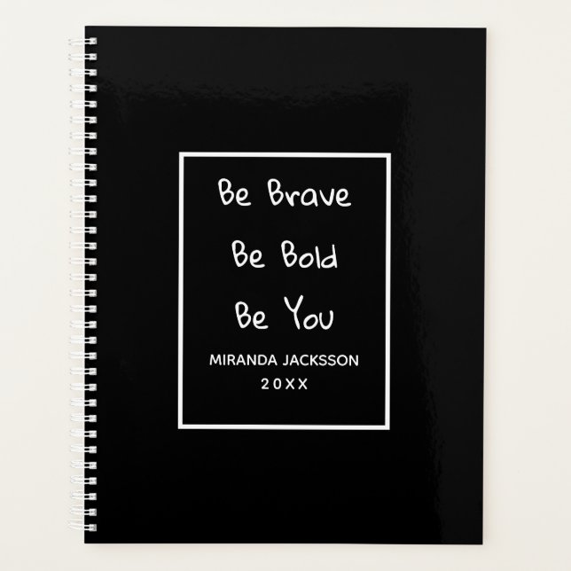 Motivation citation noir blanc nom (Devant)