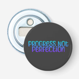Motivation Colorful Progress Not Perfection Bottle Opener