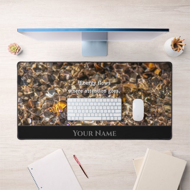 Motivation de l'eau épanouie citation positif état (Bureau 1)