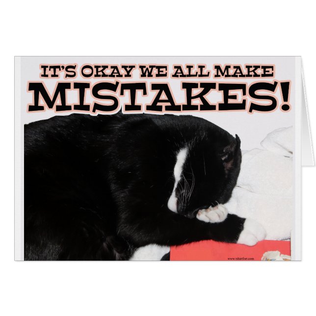 Motivation du chat Nous faisons tous des erreurs P (Devant horizontal)