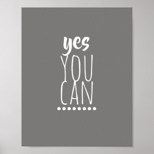 motivation fille citations poster typographie mode