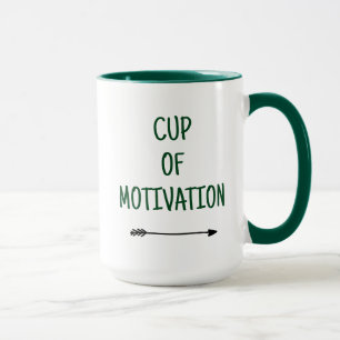 Motivation in a Cup with Arrow Coffee Mug
