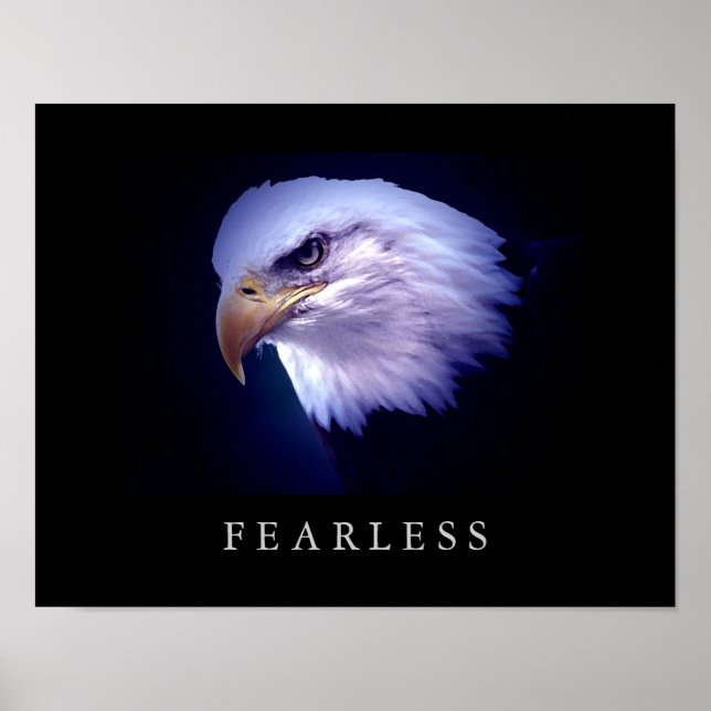 Motivation Leadership Oeil sans peur Poster (Devant)