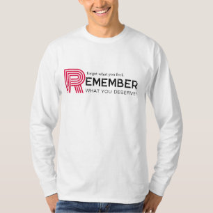 Motivation moderne Red Black Typographie T-shirt