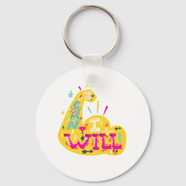 Motivation, Motivational, Success Keychain (Front)