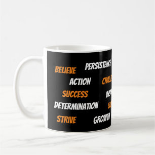 Motivation personnalisée Mot Cloud Mug