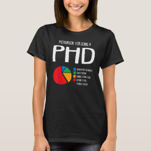 Motivation Ph D Chart Grad Candidate T-Shirt