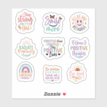 Motivation positive Autocollant de vinyle personna