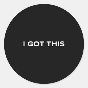 Motivation - Positive Thinking And Confidence - I Classic Round Sticker