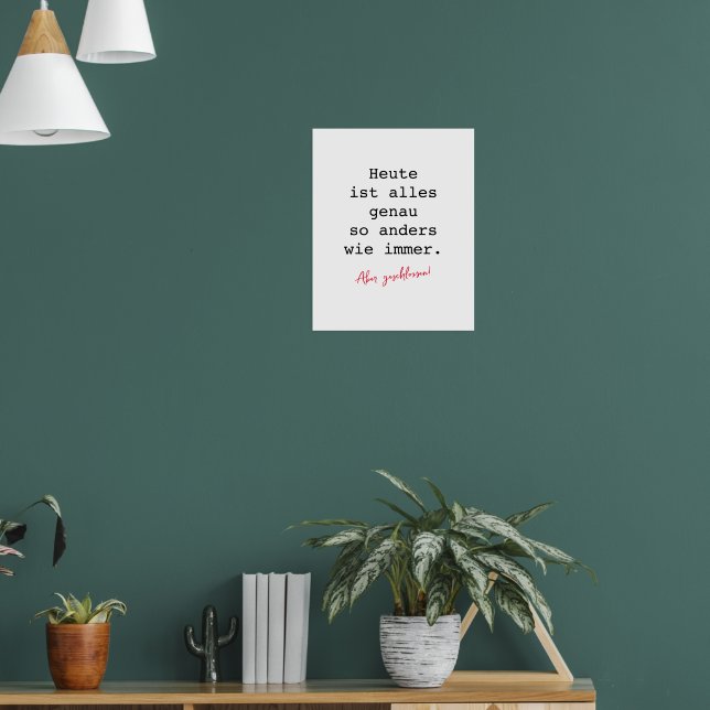 Motivation Poster Schreibmaschine (Living Room 1)