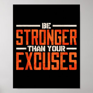 Motivation Quote & Motivating Gifts Women Men Poster