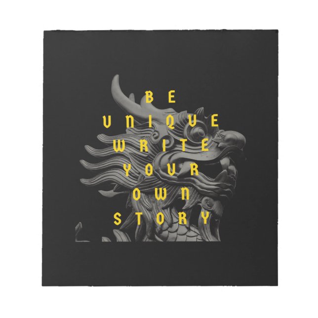  Motivation Quote Modern and Positive Text        Notepad (Front)