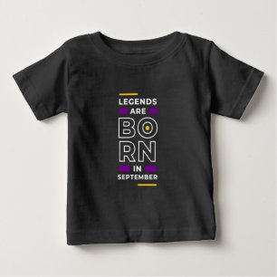 Motivation Quote Stylish Those Born In September Baby T-Shirt