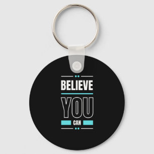 Motivation Quote Trendy and Positive Text Keychain