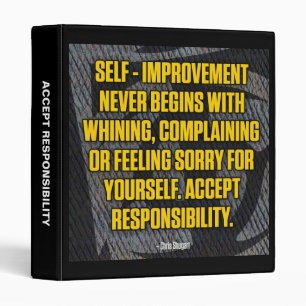 Motivation - Self-Improvement - Inspirational Binder