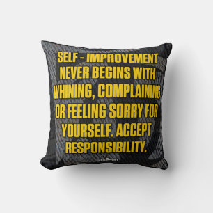Motivation - Self-Improvement - Inspirational Throw Pillow