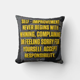 Motivation - Self-Improvement - Inspirational Throw Pillow