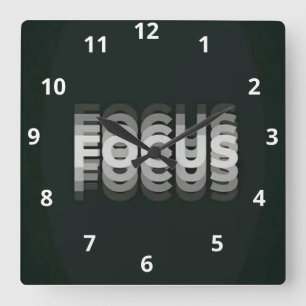 MOTIVATION SQUARE WALL CLOCK