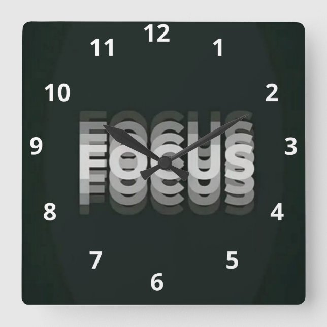 MOTIVATION SQUARE WALL CLOCK (Front)
