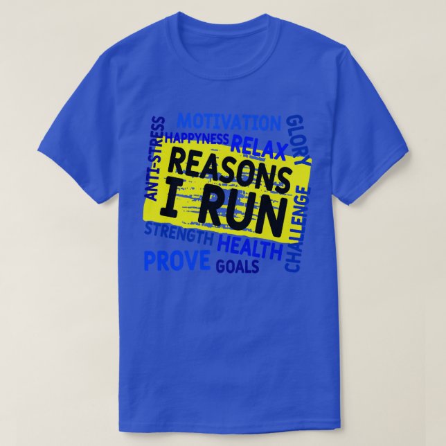Motivation Statement Running Athletic Runner Worko T-Shirt (Design Front)
