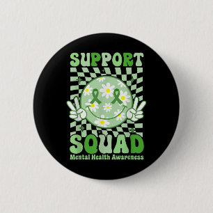 Motivation Support Squad Mental Health Awareness M 2 Inch Round Button