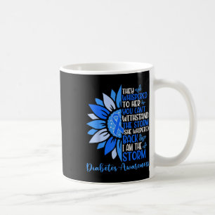 Motivation Support Squad Sunflower Blue Diabetes A Coffee Mug