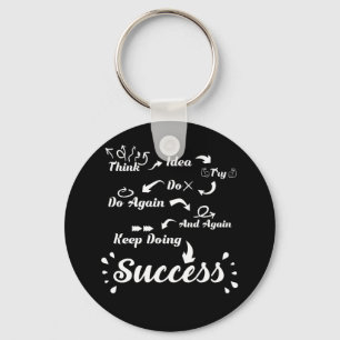Motivation Think Idea Success T Shirt Keychain
