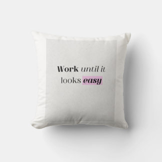 motivation throw pillow