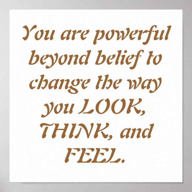 Motivation to Exercise Poster (Front)