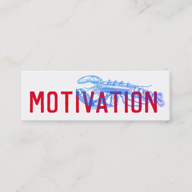 Motivation Training Mini Business Card (Front)