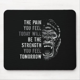 Motivation Workout And Gym Quotes Gorilla Mindset Mouse Pad