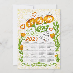 Motivational 2024 Calendar On My Way to MBA Holiday Card