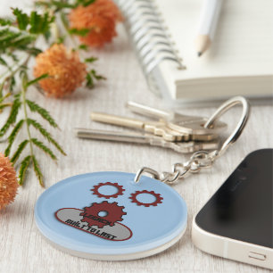 Motivational Acrylic Keychain with Positive Quote