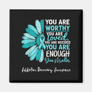 Motivational Addiction Recovery Awareness Drug Alc Magnet