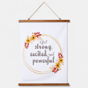 motivational affirmations for life acceptance  hanging tapestry