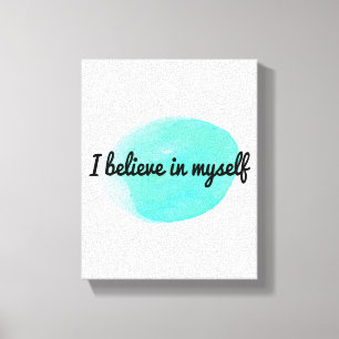 motivational affirmations for worthy love people canvas print