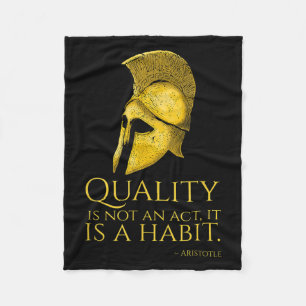 Motivational Ancient Greek Philosophy - Aristotle  Fleece Blanket