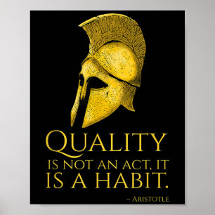 Motivational Ancient Greek Philosophy - Aristotle  Poster