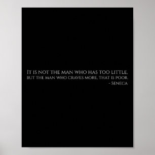 Motivational Ancient Roman Stoic Philosophy - Sene Poster