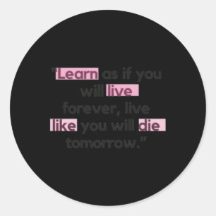 Motivational And Inspirational Quote Sticker 