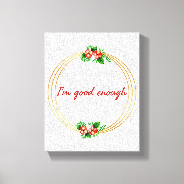 motivational and inspirational quotes for life canvas print (Front)