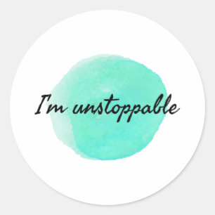 motivational and inspirational quotes for success. classic round sticker