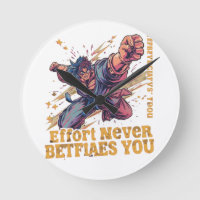 Motivational Anime Graphic Wall Clock