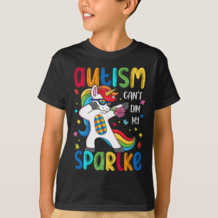 Motivational Autism Awareness Autism Can't Dim My T-Shirt