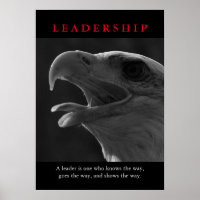 Motivational Bald American Eagle Leadership