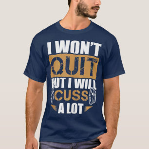 Motivational Barbell Workout Gym Sayings ank op  T-Shirt