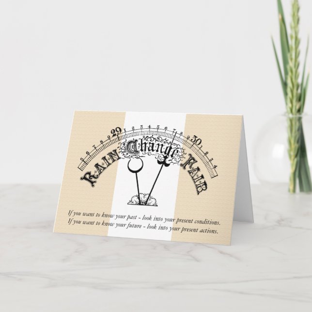 Motivational Barometer Scale Personal Change Card (Front)