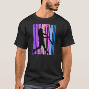 Motivational Baseball Champion Woman Vintage Cool  T-Shirt